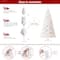 8ft. Pre-Lit White Pine Artificial Christmas Tree, Warm White Lights